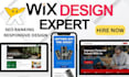 wix website product design, redesign wix website, wix online store adi developer