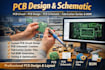 design pcb circuit, pcb design, pcb schematic, fabrication gerber and bom