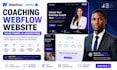 coaching webflow website online course sales funnel landing  page webflow expert