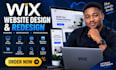 design or redesign a modern wix website