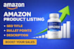 write SEO title and description for amazon listing