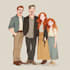 draw awesome portrait art family portrait illustration