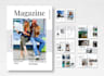 design a professional magazine and brochure layout