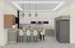 kitchen design and 3d rendering with cabinet sku specification in 2020 design