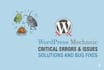 do web speed fix wordpress bug or fix wordpress help,problem,customization,error
