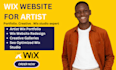 build wix website artist wix portfolio website wix studio