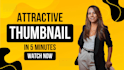 design eye catching youtube thumbnail in 24 hours