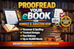 professionally proofread your ebook for kindle publishing