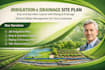 do professional irrigation and drainage site plan with drip and sprinkler layout