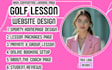 golf lesson website private golf coach website golf instructor website