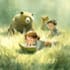 watercolor children book illustration