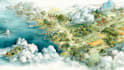 design a watercolor map illustration