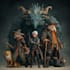 do group party character art, dnd party