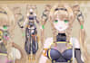 draw and rig 2d vtuber model, vtuber anime, live2d vtuber rigging professionally