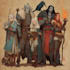 design a dnd party art and group art