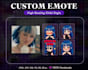 custom twitch emotes with chibi, anime style