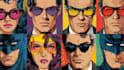 draw a superhero pop art portrait