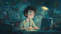 draw a digital character illustration