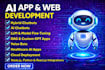 ai web development, ai application development, ai chatbot and ai agent
