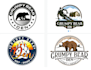 design awesome grumpy bear logo