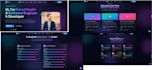 develop a modern portfolio website with clean code