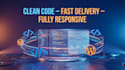 convert HTML to wp theme clean, responsive