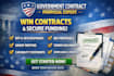 write rfp, rfi, rfq, government contract bid proposal