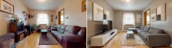 virtually stage empty property photos with realistic furniture