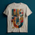 draw a typography t shirt design