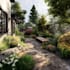 design landscape, terrace, backyard, pool, and patio