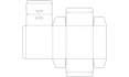 create dieline bleed line printable pdf template card box packaging label design