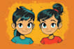 create a retro style cartoon mascot illustration