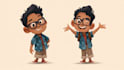 design a cartoon logo character