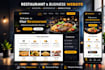 develop restaurant or business website using mern stack