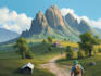 hand paint environment art