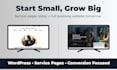 design or create wordpress service page or landing page