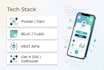develop a flutter mobile app for android and ios with clean architecture