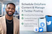 schedule onlyfans content and manage x twitter social media posting