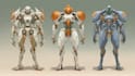 illustrate high quality futuristic mecha designs