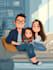 make a disney cartoon illustration