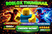 design eye catching roblox youtube thumbnails