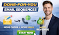 write high converting email sequences and sales copy