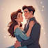draw couple portrait illustration