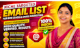 provide niche targeted email list for high converting email marketing