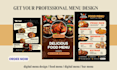 digital menu design food menu, digital menu bar menu and signage