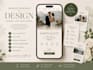 design a luxury wedding website invitation in canva