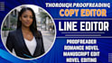 proofread and polish your romance or thriller novel
