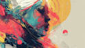 paint a digital abstract art illustration
