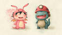 draw cute doodle art and cute custom characters