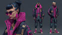 create cyberpunk character art